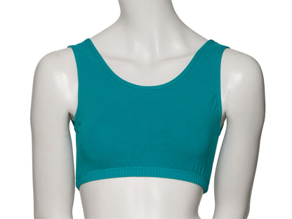 KCTC-6 Women's All Colours Cotton Tank Back Dance Fitness Gym Crop Top