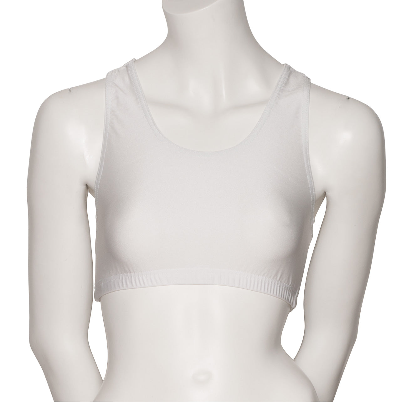 KCTN-5 Women's Shiny Nylon Lycra Racer Back Dance Fitness Gym Crop Top