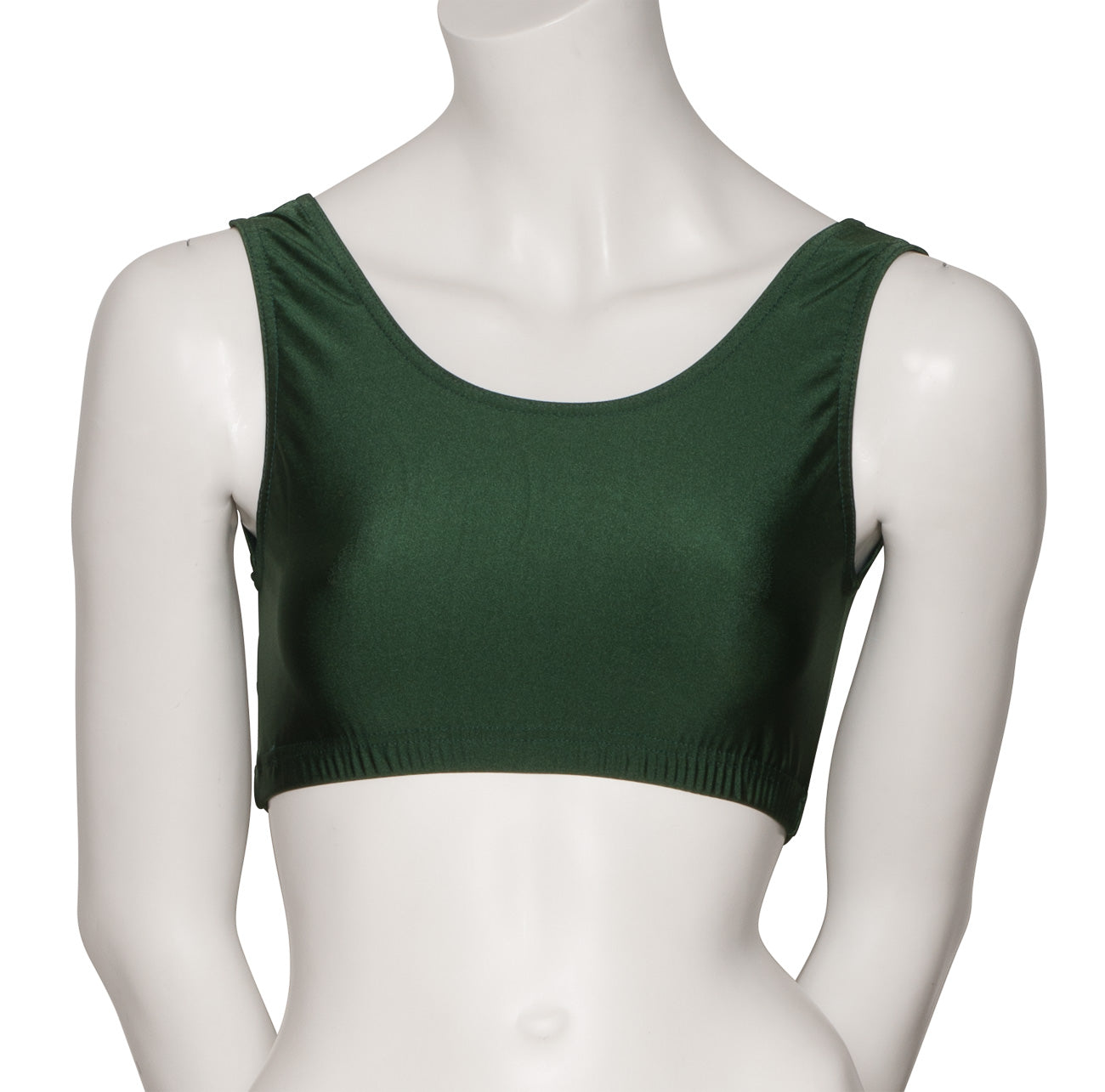 KCTN-6 Women's Shiny Nylon Lycra Tank Back Dance Fitness Gym Crop Top