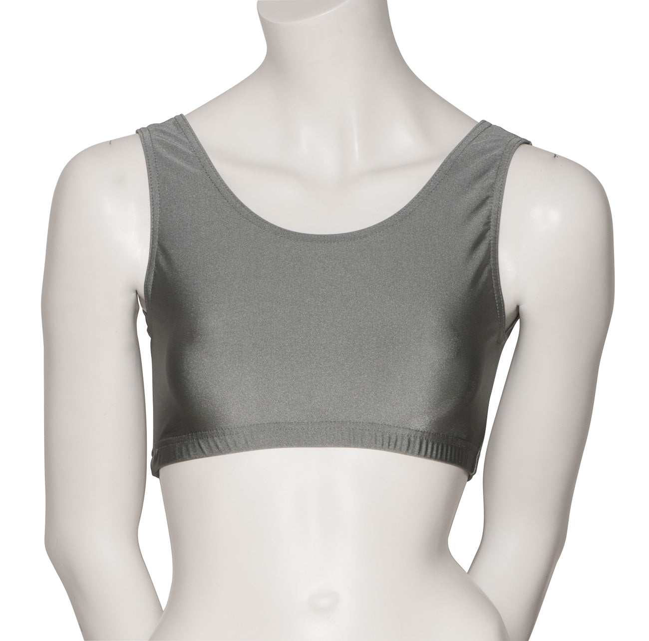 KCTN-6 Women's Shiny Nylon Lycra Tank Back Dance Fitness Gym Crop Top