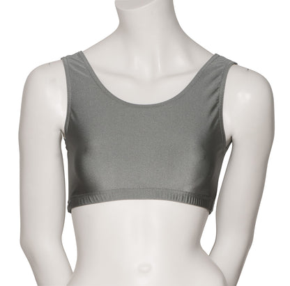 KCTN-6 Women's Shiny Nylon Lycra Tank Back Dance Fitness Gym Crop Top