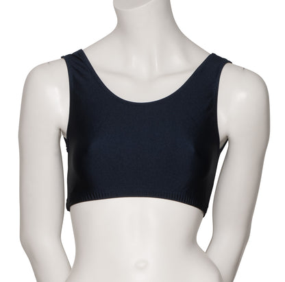 KCTN-6 Girls Shiny Nylon Lycra Tank Back Dance Fitness Gym Crop Top