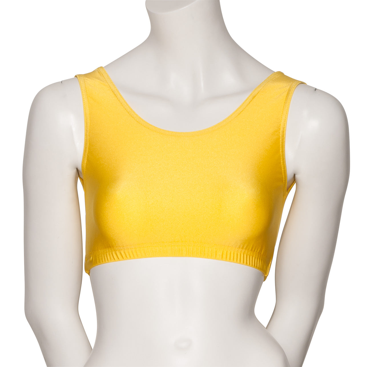 KCTN-6 Women's Shiny Nylon Lycra Tank Back Dance Fitness Gym Crop Top