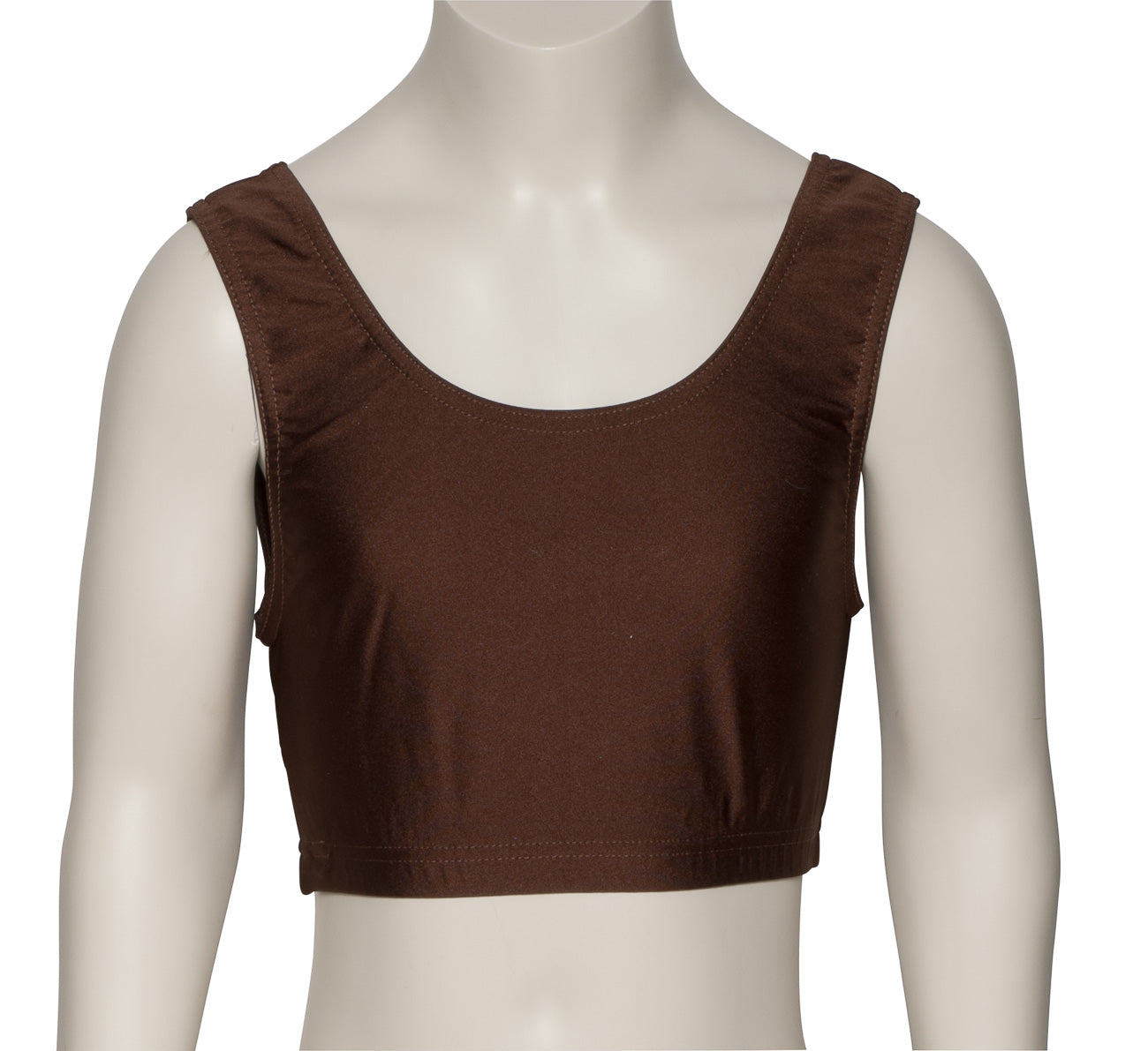 KCTN-6 Girls Shiny Nylon Lycra Tank Back Dance Fitness Gym Crop Top