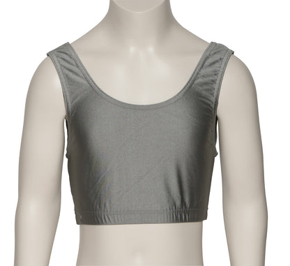 KCTN-6 Girls Shiny Nylon Lycra Tank Back Dance Fitness Gym Crop Top