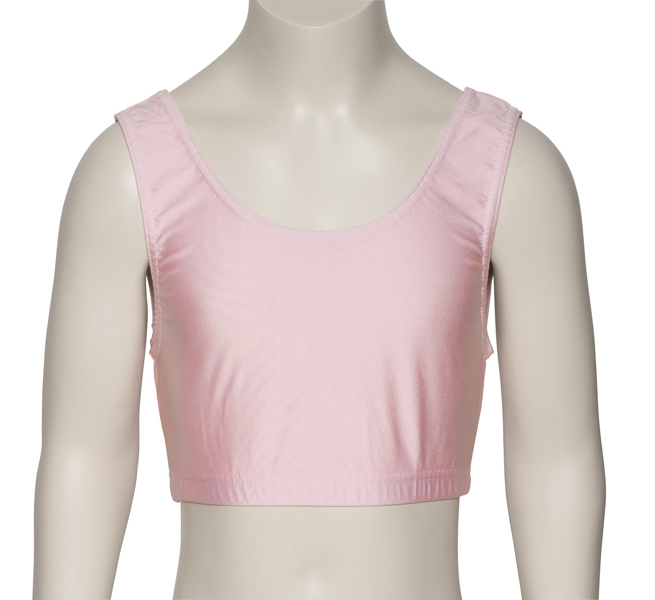 KCTN-6 Women's Shiny Nylon Lycra Tank Back Dance Fitness Gym Crop Top