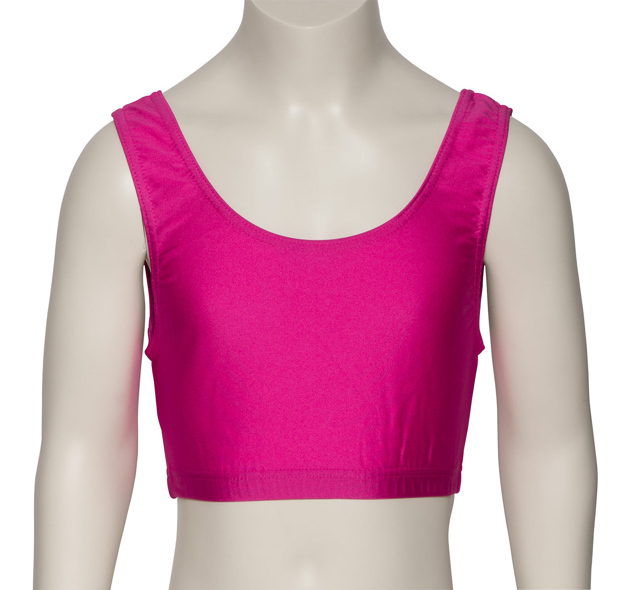 KCTN-6 Women's Shiny Nylon Lycra Tank Back Dance Fitness Gym Crop Top