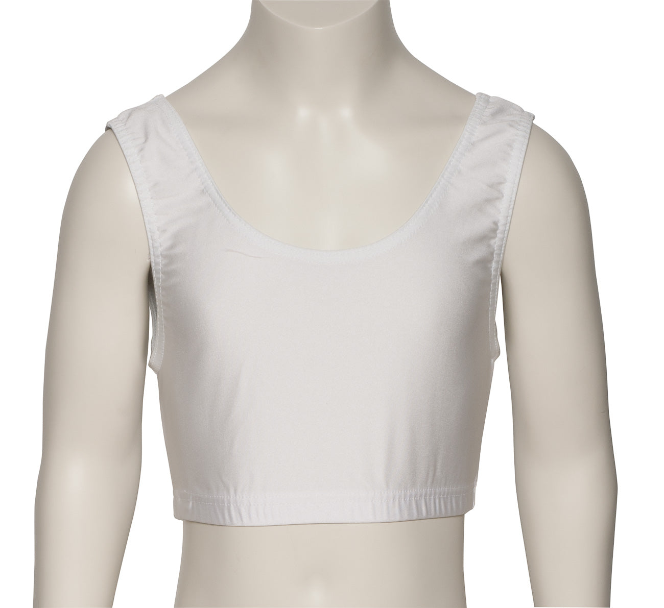 KCTN-6 Girls Shiny Nylon Lycra Tank Back Dance Fitness Gym Crop Top