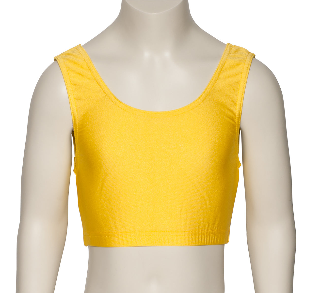 KCTN-6 Girls Shiny Nylon Lycra Tank Back Dance Fitness Gym Crop Top