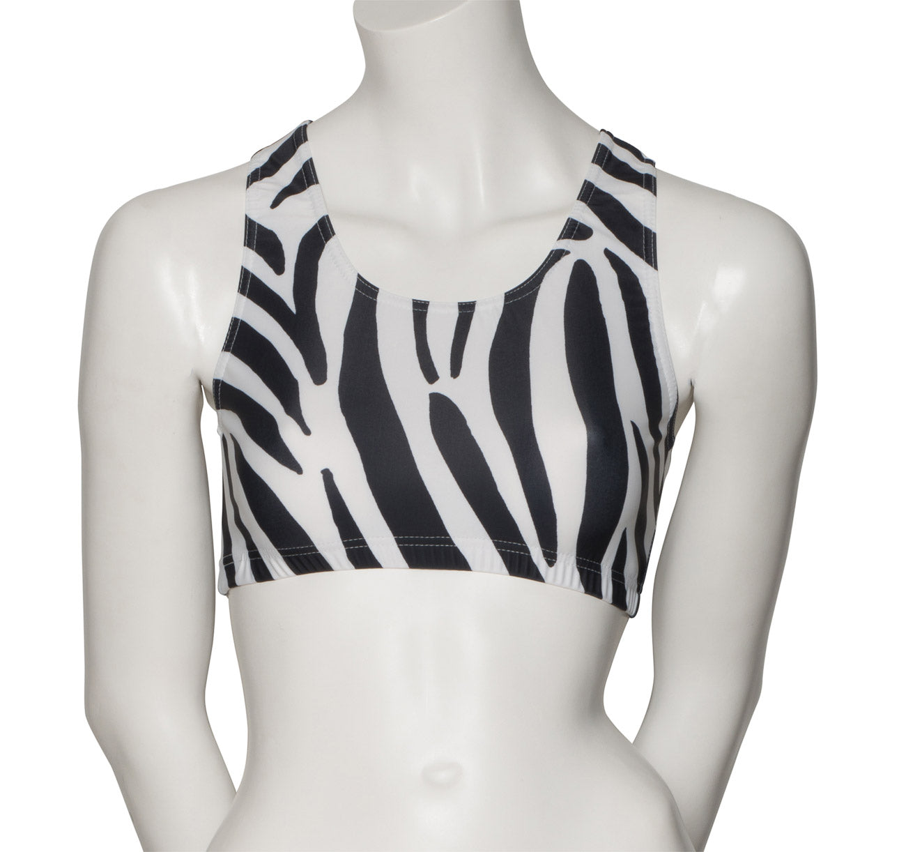 KCTP-5 All Colours and Sizes ANIMAL PRINT Racer Back Dance Fitness Gym Crop Top