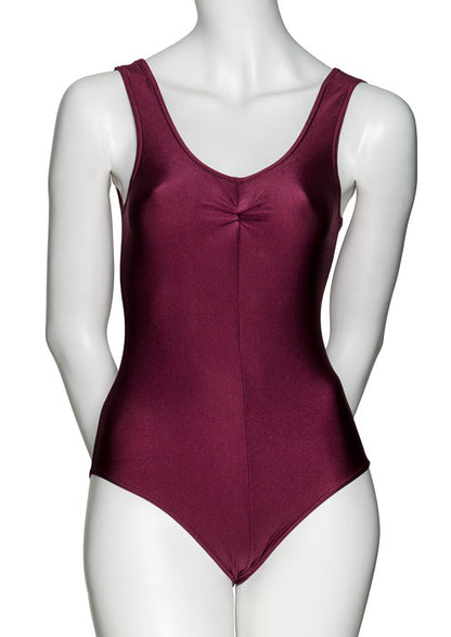 KDC006 Women's All Colours Nylon Lycra Sleeveless Ruched Dance Gymnastics Leotard