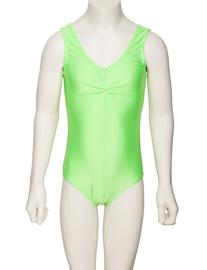 KDC006 Girls All Colours Nylon Lycra Sleeveless Ruched Dance Gymnastics Leotard
