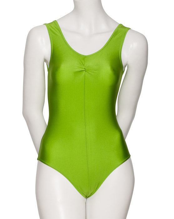 KDC006 Women's All Colours Nylon Lycra Sleeveless Ruched Dance Gymnastics Leotard