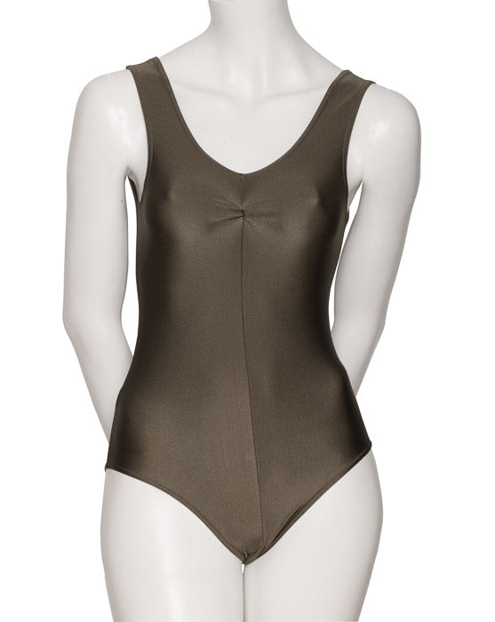 KDC006 Women's All Colours Nylon Lycra Sleeveless Ruched Dance Gymnastics Leotard