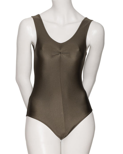 KDC006 Women's All Colours Nylon Lycra Sleeveless Ruched Dance Gymnastics Leotard