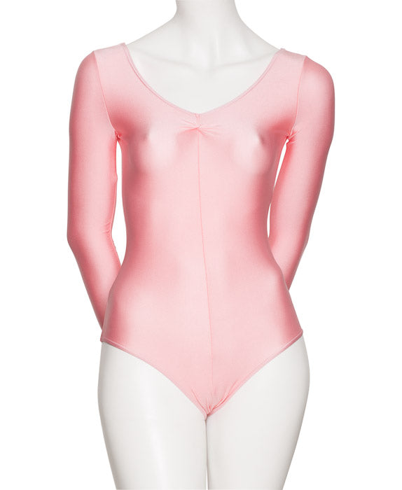KDC009 Women's All Colours Nylon Lycra Long Sleeve Ruched Dance Gymnastics Leotard