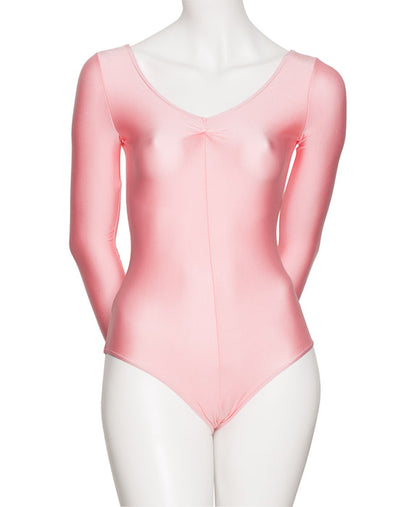 KDC009 Women's All Colours Nylon Lycra Long Sleeve Ruched Dance Gymnastics Leotard