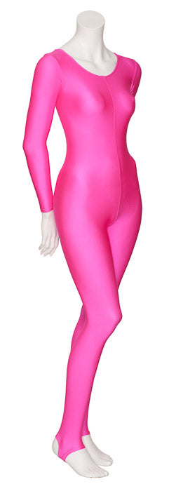 KDC012 Women's All Colours Lycra Long Sleeve Stirrup Dance Catsuit