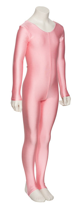 KDC012 Girls All Colours Lycra Long Sleeve Dance Catsuit With Stirrups