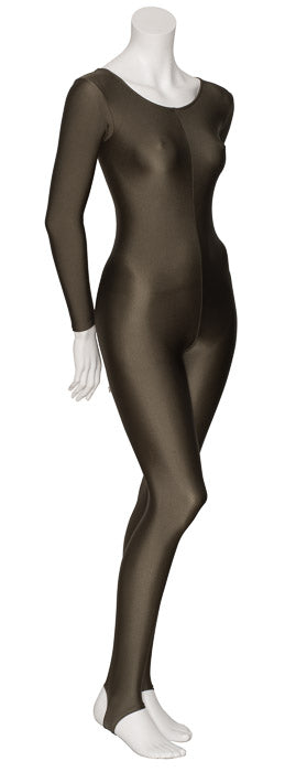 KDC012 Women's All Colours Lycra Long Sleeve Stirrup Dance Catsuit
