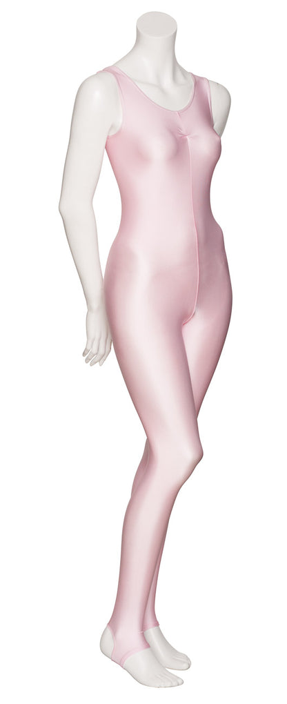 KDC013 Women's All Colours Lycra Ruched Front Sleeveless Stirrup Dance Catsuit