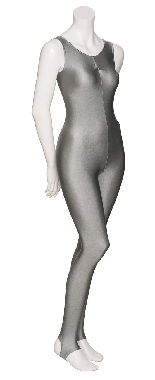 KDC013 Women's All Colours Lycra Ruched Front Sleeveless Stirrup Dance Catsuit