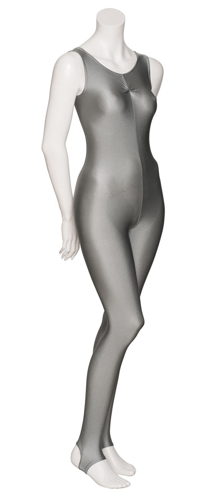 KDC013 Women's All Colours Lycra Ruched Front Sleeveless Stirrup Dance Catsuit