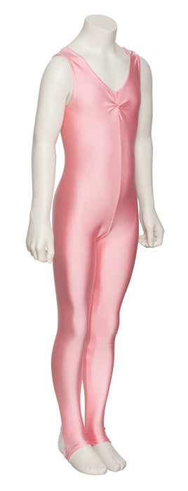 KDC013 Women's All Colours Lycra Ruched Front Sleeveless Stirrup Dance Catsuit