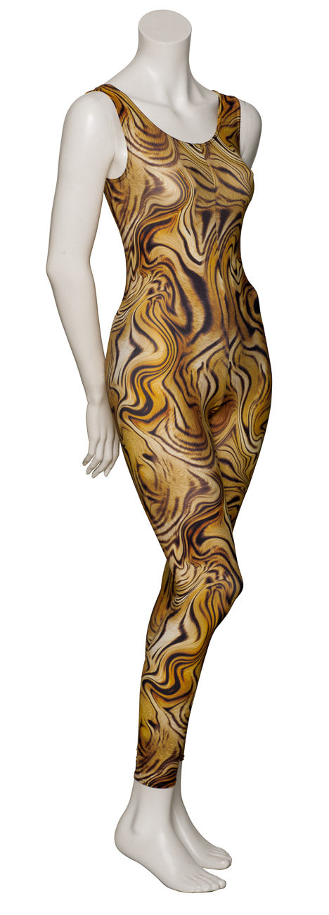 KDC016 All Colours ANIMAL PRINT Women's Girls Lycra Sleeveless Footless Catsuit Unitard
