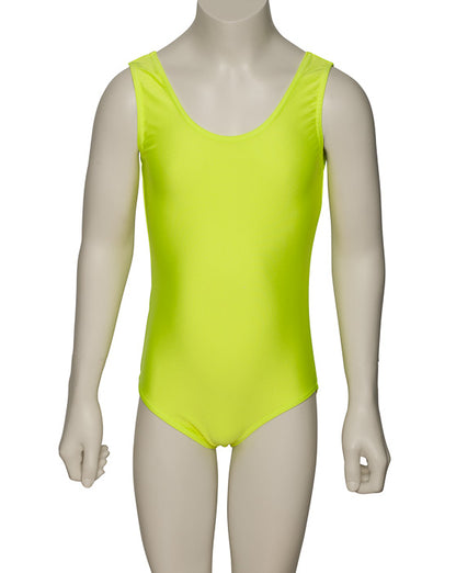 KDC026 Girls All Colours Nylon Lycra Sleeveless Plain Dance Gymnastics Leotard