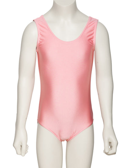 KDC026 Girls All Colours Nylon Lycra Sleeveless Plain Dance Gymnastics Leotard