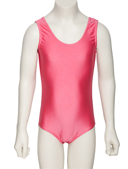 KDC026 Girls All Colours Nylon Lycra Sleeveless Plain Dance Gymnastics Leotard