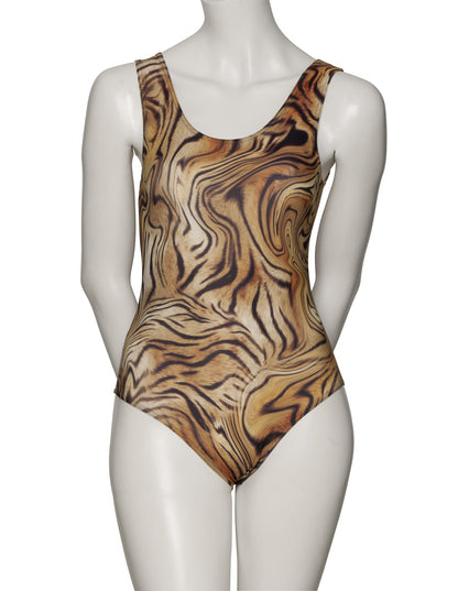 KDC026 All Colours ANIMAL PRINT Women's Girls Lycra Sleeveless Dance Leotard