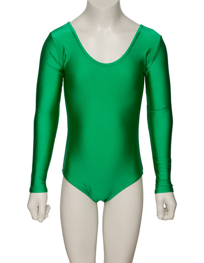 KDC029 Women's All Colours Nylon Lycra Long Sleeve Plain Dance Gymnastics Leotard