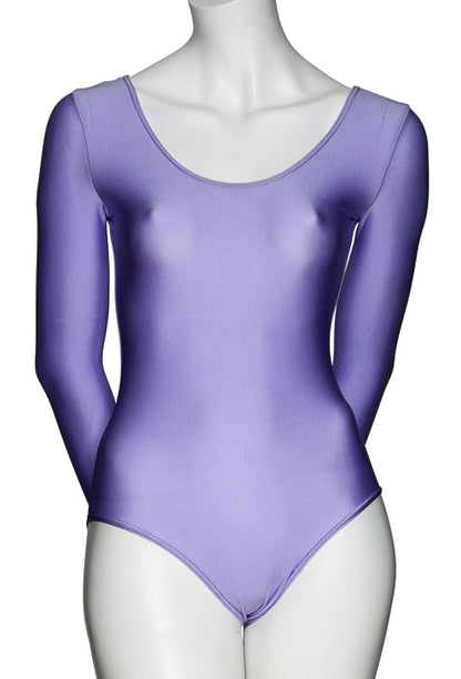 KDC029 Women's All Colours Nylon Lycra Long Sleeve Plain Dance Gymnastics Leotard