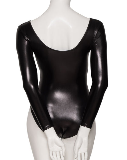 KDC029 Women's Shiny METALLIC All Colours Long Sleeve Dance Leotard