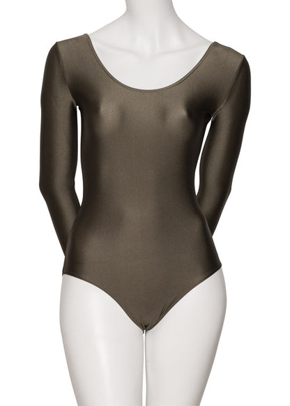 KDC029 Women's All Colours Nylon Lycra Long Sleeve Plain Dance Gymnastics Leotard