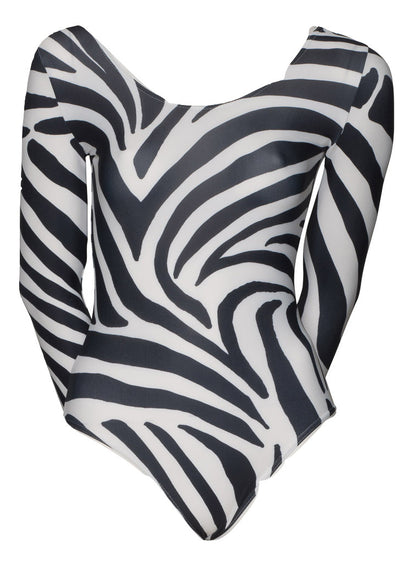 KDC029 All Colours ANIMAL PRINT Women's Girls Lycra Long Sleeve Dance Leotard