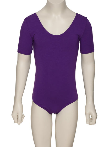 KDC037 Girls All Colours Cotton Short Sleeve Ballet Dance Leotard