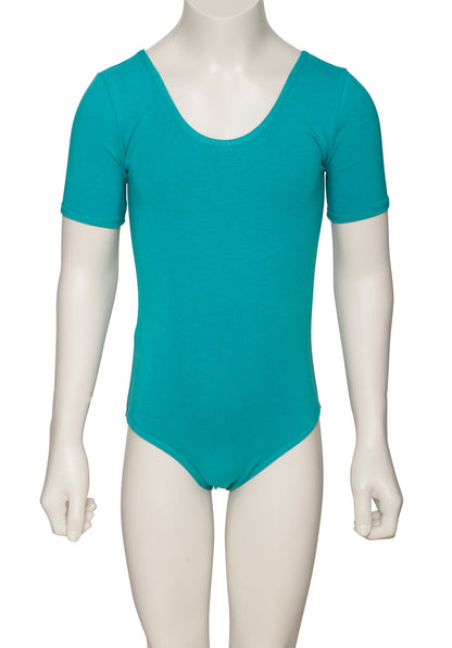 KDC037 Girls All Colours Cotton Short Sleeve Ballet Dance Leotard