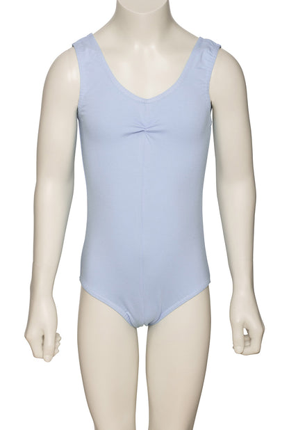 KDC038 Girls All Colours Ruched Cotton Sleeveless Ballet Dance Leotard