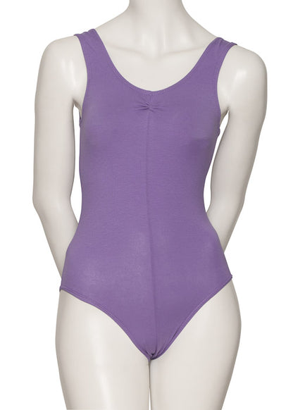 KDC038 Ruched Women's All Colours Cotton Sleeveless Ballet Dance Leotard