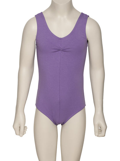 KDC038 Girls All Colours Ruched Cotton Sleeveless Ballet Dance Leotard
