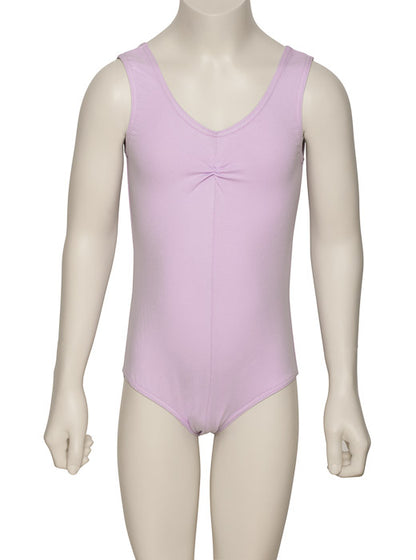 KDC038 Girls All Colours Ruched Cotton Sleeveless Ballet Dance Leotard