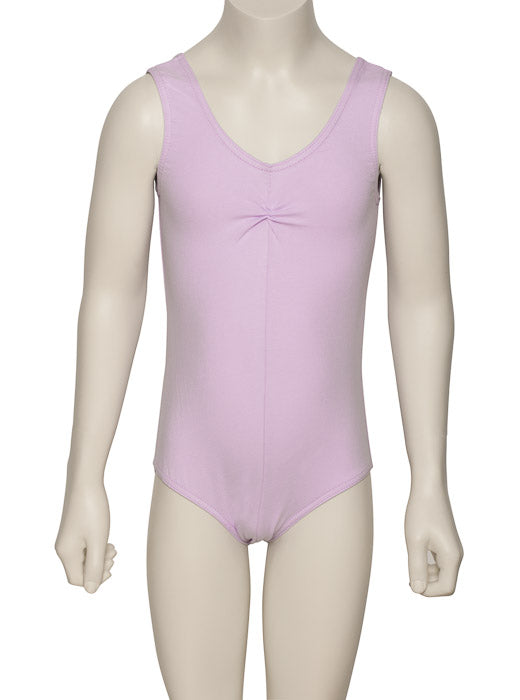 KDC038 Girls All Colours Ruched Cotton Sleeveless Ballet Dance Leotard