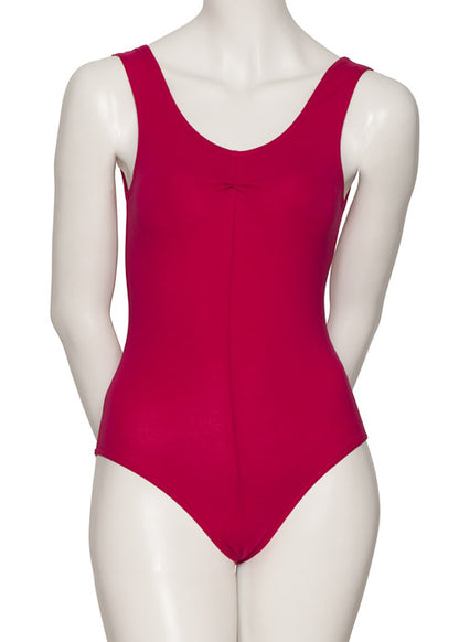KDC038 Ruched Women's All Colours Cotton Sleeveless Ballet Dance Leotard