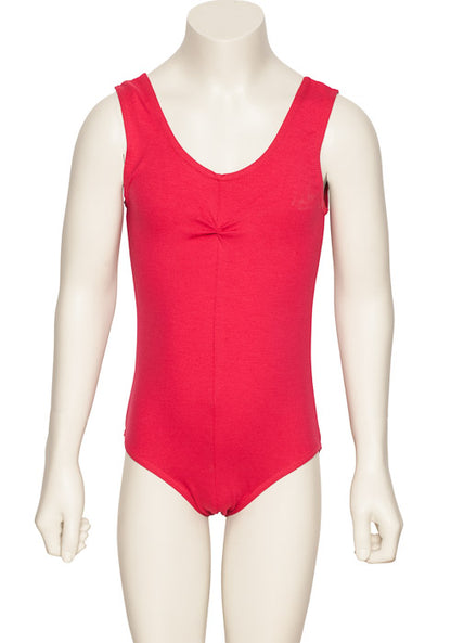 KDC038 Girls All Colours Ruched Cotton Sleeveless Ballet Dance Leotard