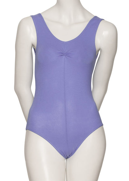 KDC038 Ruched Women's All Colours Cotton Sleeveless Ballet Dance Leotard