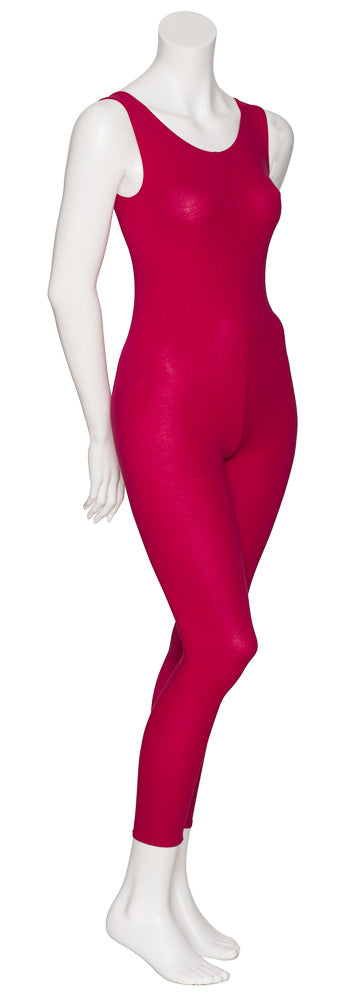 KDC056 Women's All Colours Cotton Sleeveless Footless Catsuit Unitard