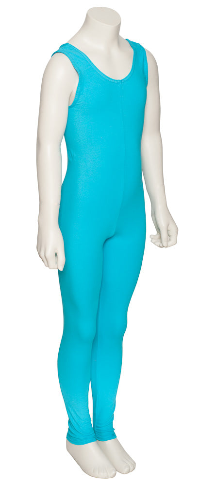 KDC056 Girls All Colours Cotton Sleeveless Footless Catsuit Unitard